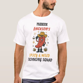 Camiseta Retro de Chili para Beber con Texto Perso