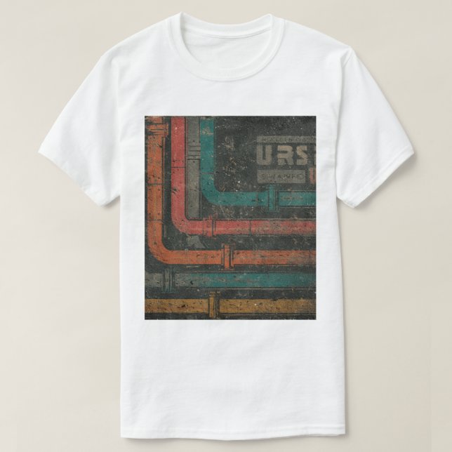 Camiseta Retro de Ciencia Ficción Subterránea Hawk (Diseño del anverso)