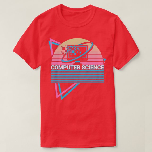 Camiseta Retro de ciencias de la computación (Diseño del anverso)
