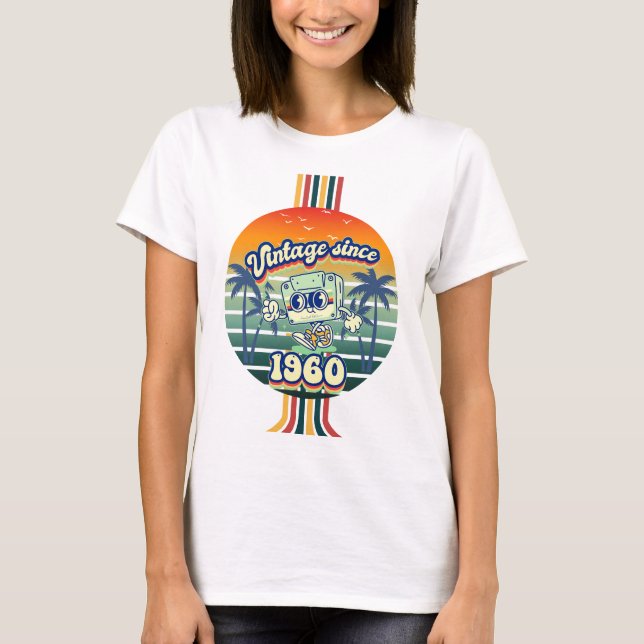 Camiseta Retro de cinta cassette de 65 años de antigüedad 1 (Anverso)