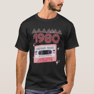 Camiseta Retro de cinta cassette mixtape Vintage Birthday 1
