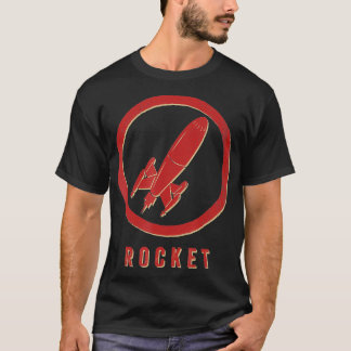 Camiseta Retro de cohete vintage