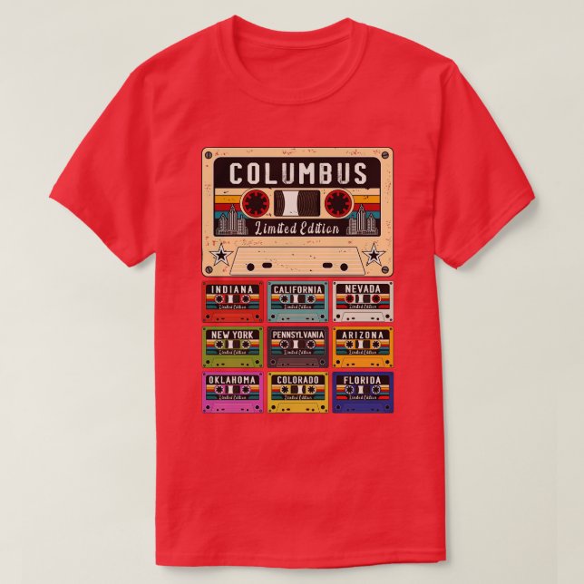 Camiseta Retro de Columbus City (Diseño del anverso)