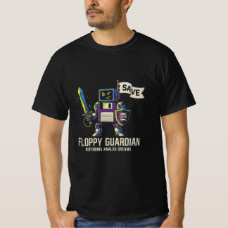 Camiseta Retro de Computadora El Guardian de Disqu