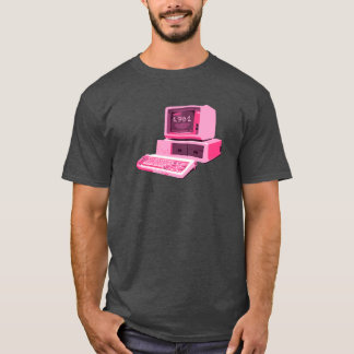Camiseta Retro de Computadora Rosa de 1981
