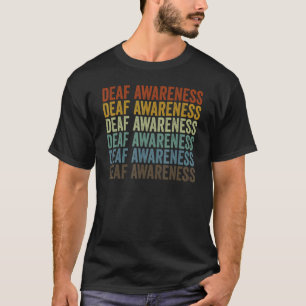 Camiseta Retro de conciencia sorda