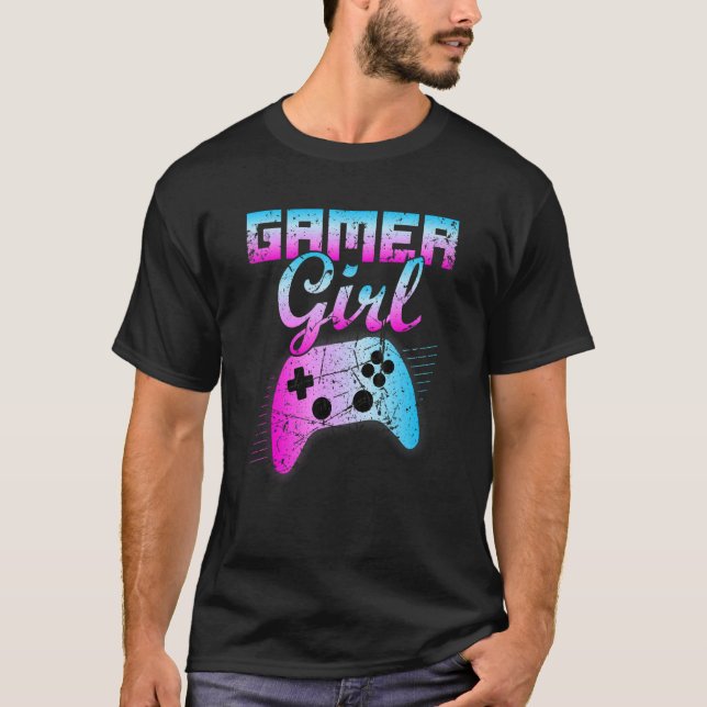 Camiseta Retro de controlador de videojuegos Guay para Chic (Anverso)
