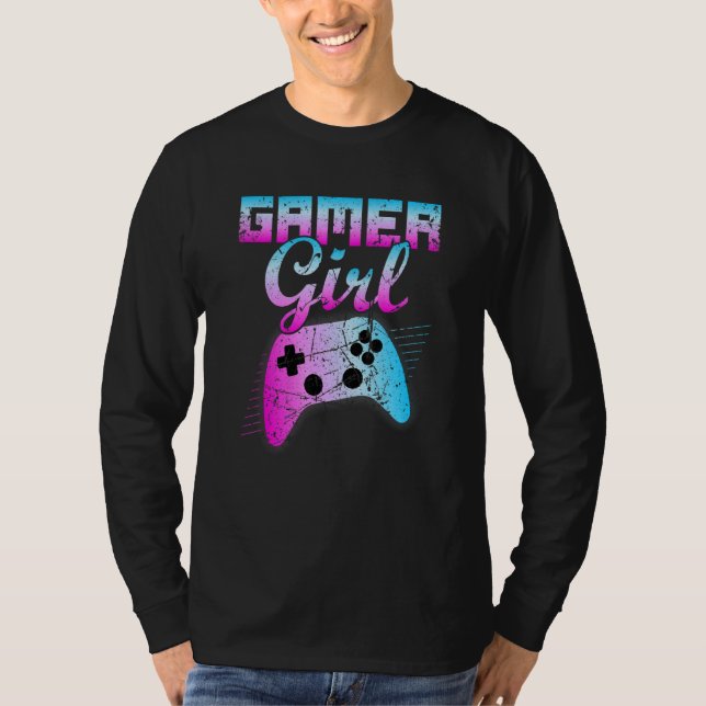 Camiseta Retro de controlador de videojuegos Guay para Chic (Anverso)