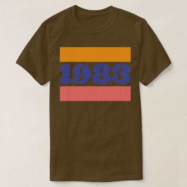 Camiseta Retro de cosecha 1983 (Diseño del anverso)
