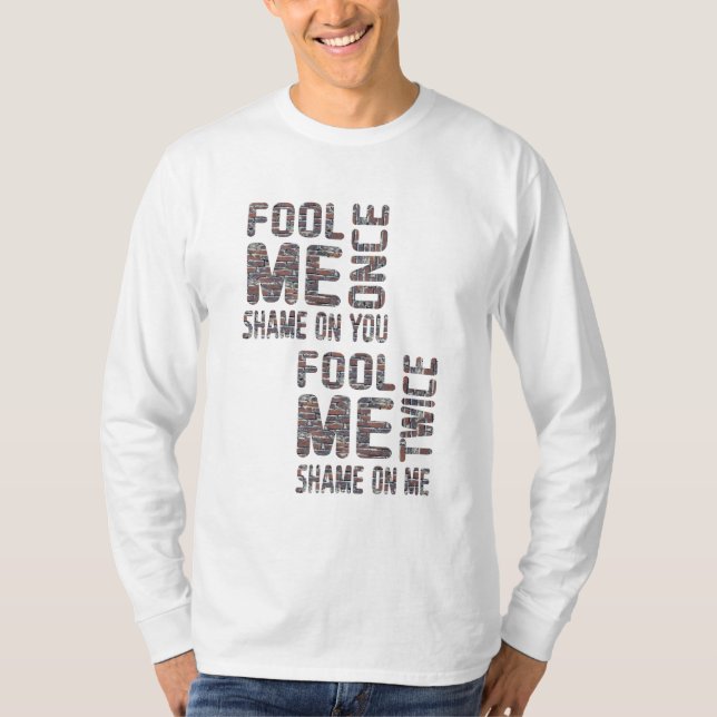 Camiseta Retro de cosecha blanca y negra de la bandera de l (Anverso)