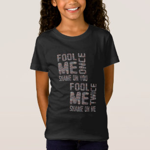 Camiseta Retro de cosecha blanca y negra de la bandera de l