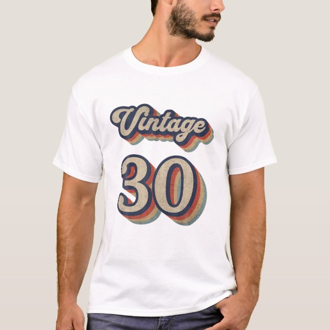 Camiseta Retro de cosecha de 30 años (Anverso)