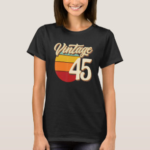Camiseta Retro de cosecha de 45 años de edad 1977 Cumpleaño
