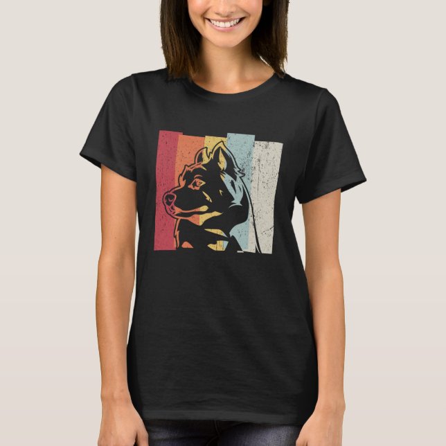 Camiseta Retro de cosecha de alaska malamute (Anverso)