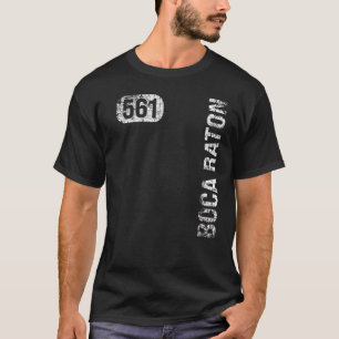 Camiseta Retro de cosecha de Boca Raton Florida 561 Código