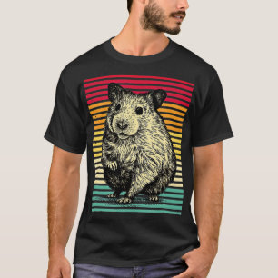 Camiseta Retro de cosecha de Hamster