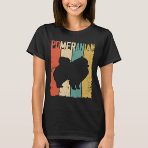 Camiseta Retro de cosecha de perros de Pomerania