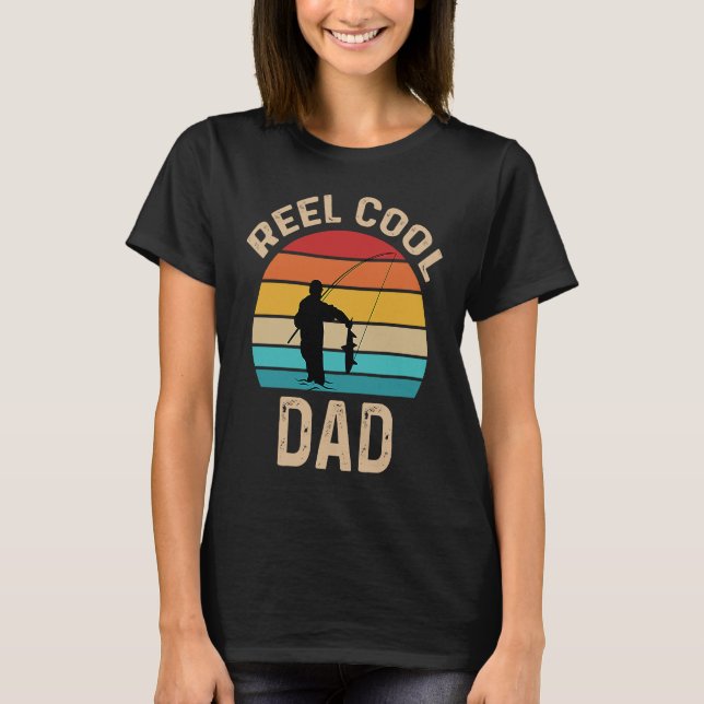 Camiseta Retro de cosecha de pintura Reel Guay Dad (Anverso)