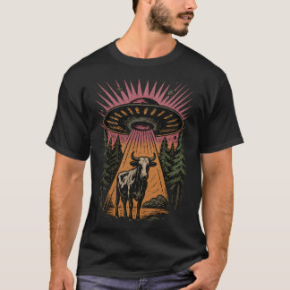 Camiseta Retro de cosecha de vacas divertida