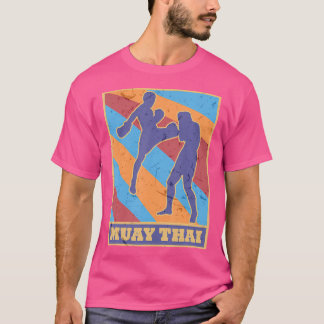 Camiseta Retro de cosecha muay tailandés Kickboxing Mma Box