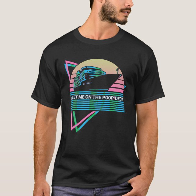 Camiseta Retro De Cruceros De Cruceros Me Encuentro En La C (Anverso)