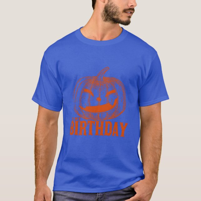 Camiseta Retro de cumpleaños de Halloween (Anverso)