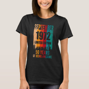Camiseta Retro de cumpleaños número 50 de vintage asombroso