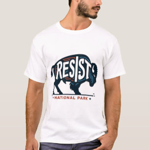 Camiseta Retro de defensa de tierras públicas resiste parqu