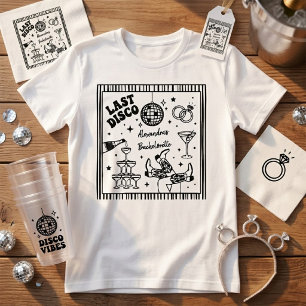 Camiseta retro de despedida de soltera de Disco  