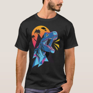 Camiseta Retro de dinosaurio de origen T Rex Tyrannosaurus