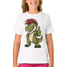 Camiseta Retro de Dinosaurio, Gráfico Divertido de
