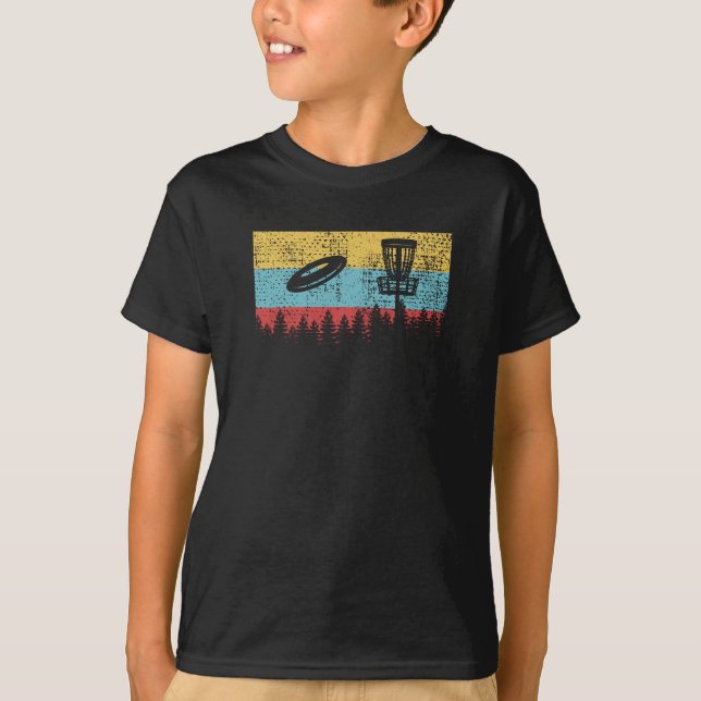 Camiseta Retro de disco de golf (Anverso)