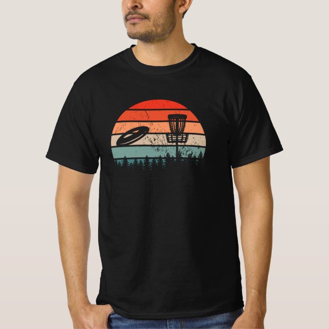Camiseta Retro de disco de golf (Anverso)