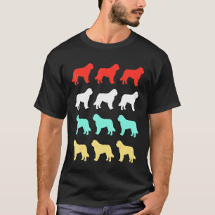 Camiseta Retro de diseño vintage Saint Bernard Dog Lover