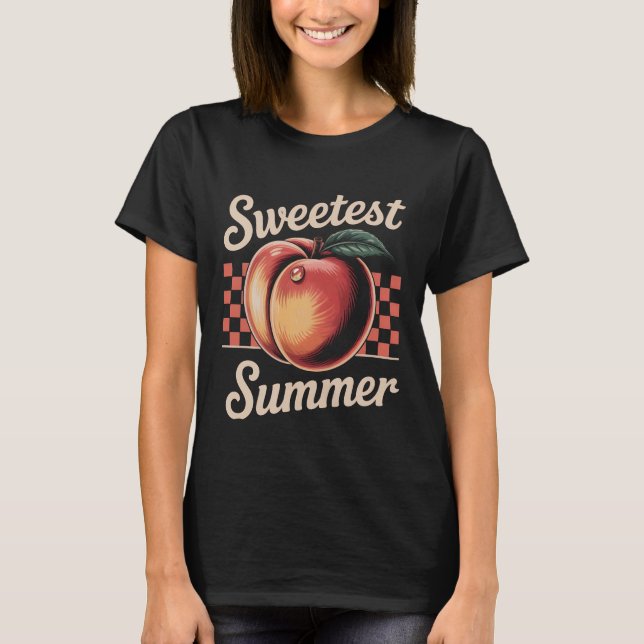 Camiseta Retro De Engranaje De Verano Más Dulce -  (Anverso)