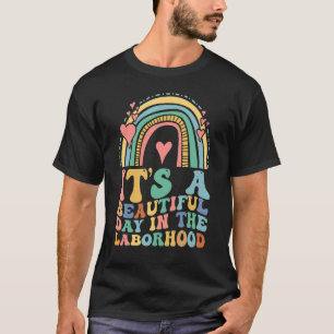 Camiseta Retro de entrega de mano de obra Es un bello día e