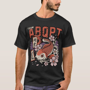 Camiseta Retro de Equipo ABQPT con Diseño de Peces