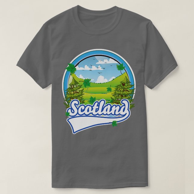 Camiseta Retro de Escocia (Diseño del anverso)
