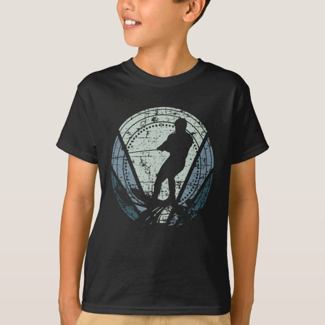 Camiseta Retro de esquí acuático (Anverso)
