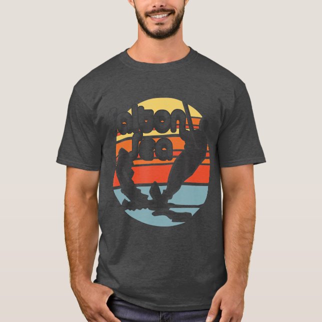 Camiseta Retro de esquí acuático Salton Sea California (Anverso)