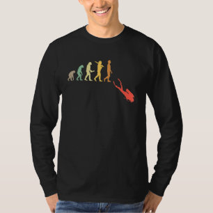 Camiseta Retro De Evolución De Buceo Para Los Buceadores 1