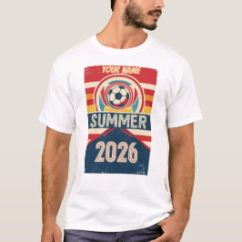 Camiseta Retro de Fanático de Fútbol Verano 2026 c
