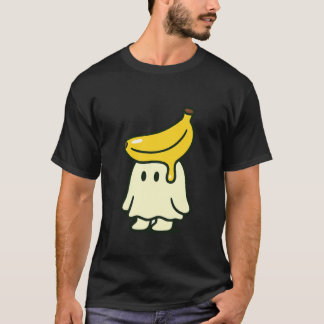 Camiseta Retro de Fantasmas Frutas Plátano Fantasm