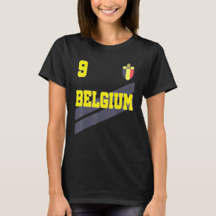 Camiseta Retro de fútbol de Bélgica