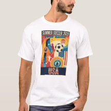 Camiseta Retro de Fútbol para Fan de Verano 2026 c