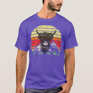 Camiseta Retro de ganado de Highland