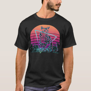 Camiseta retro de gato de Tabby