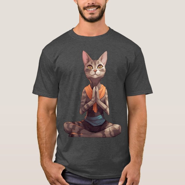 Camiseta Retro de gato de Yogi (Anverso)
