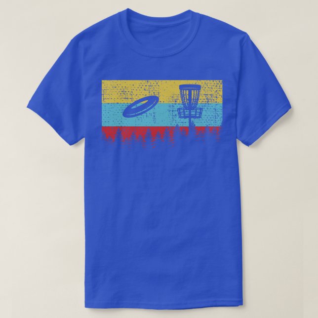 Camiseta Retro de golf de disco 1 (Diseño del anverso)