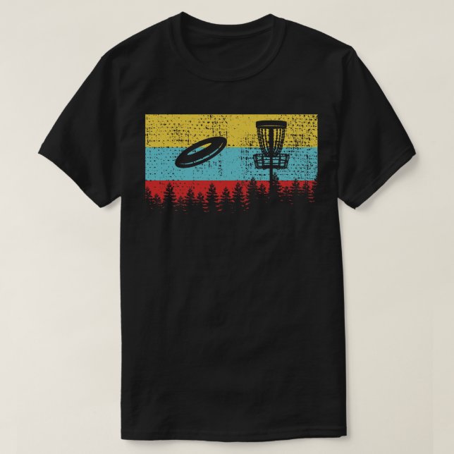 Camiseta Retro de golf de disco 1 (Diseño del anverso)